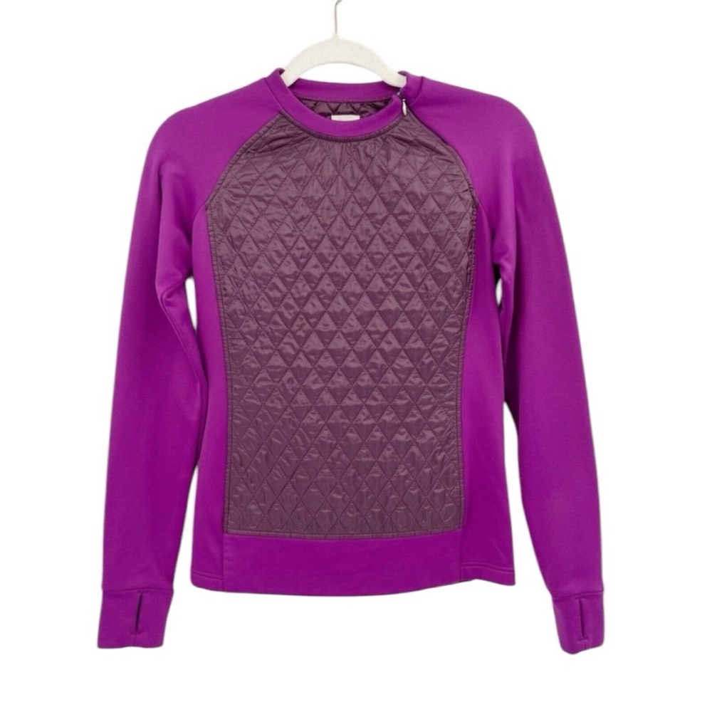Title Nine T9 Quilted Pullover Sweatshirt Fleece
Lined Mulberry Purple Large